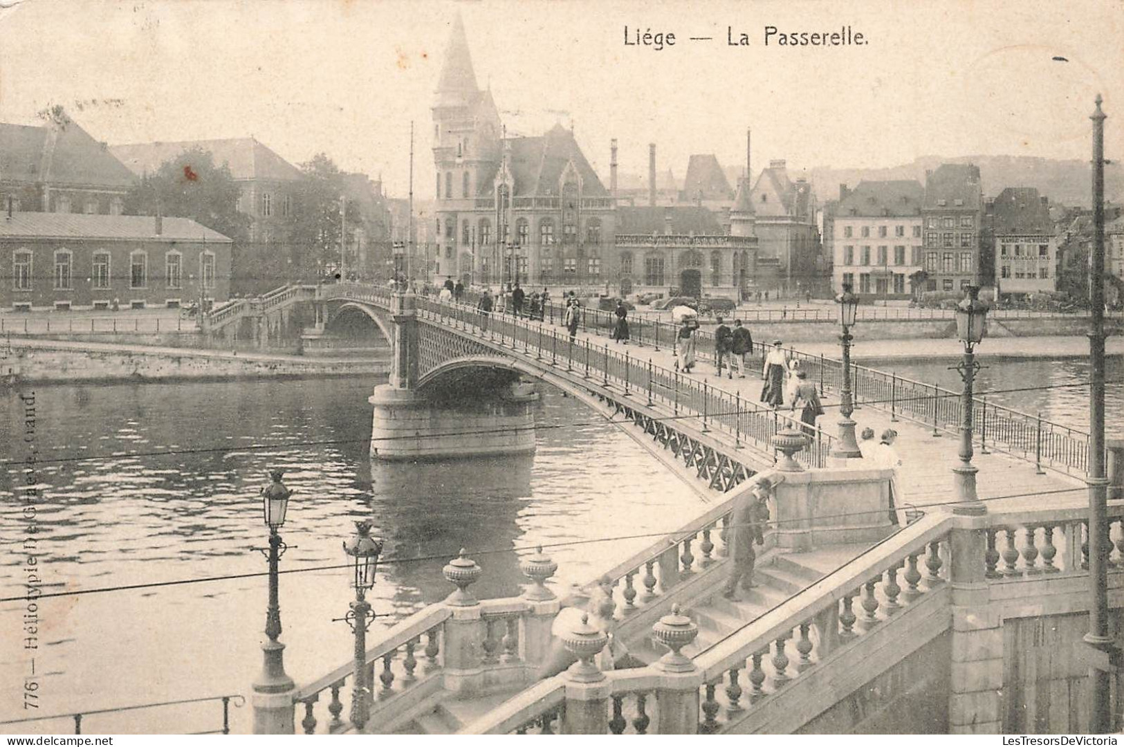 BELGIQUE - Liége - La Passerelle - Carte Postale Ancienne - Liege