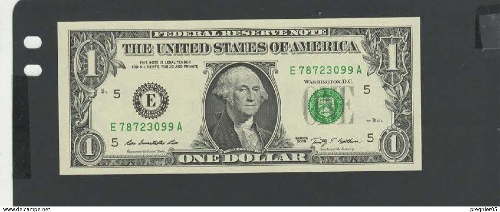 USA - Billet 1 Dollar 2009 NEUF/UNC P.529 § E 099 - Biljetten Van De  Federal Reserve (1928-...)