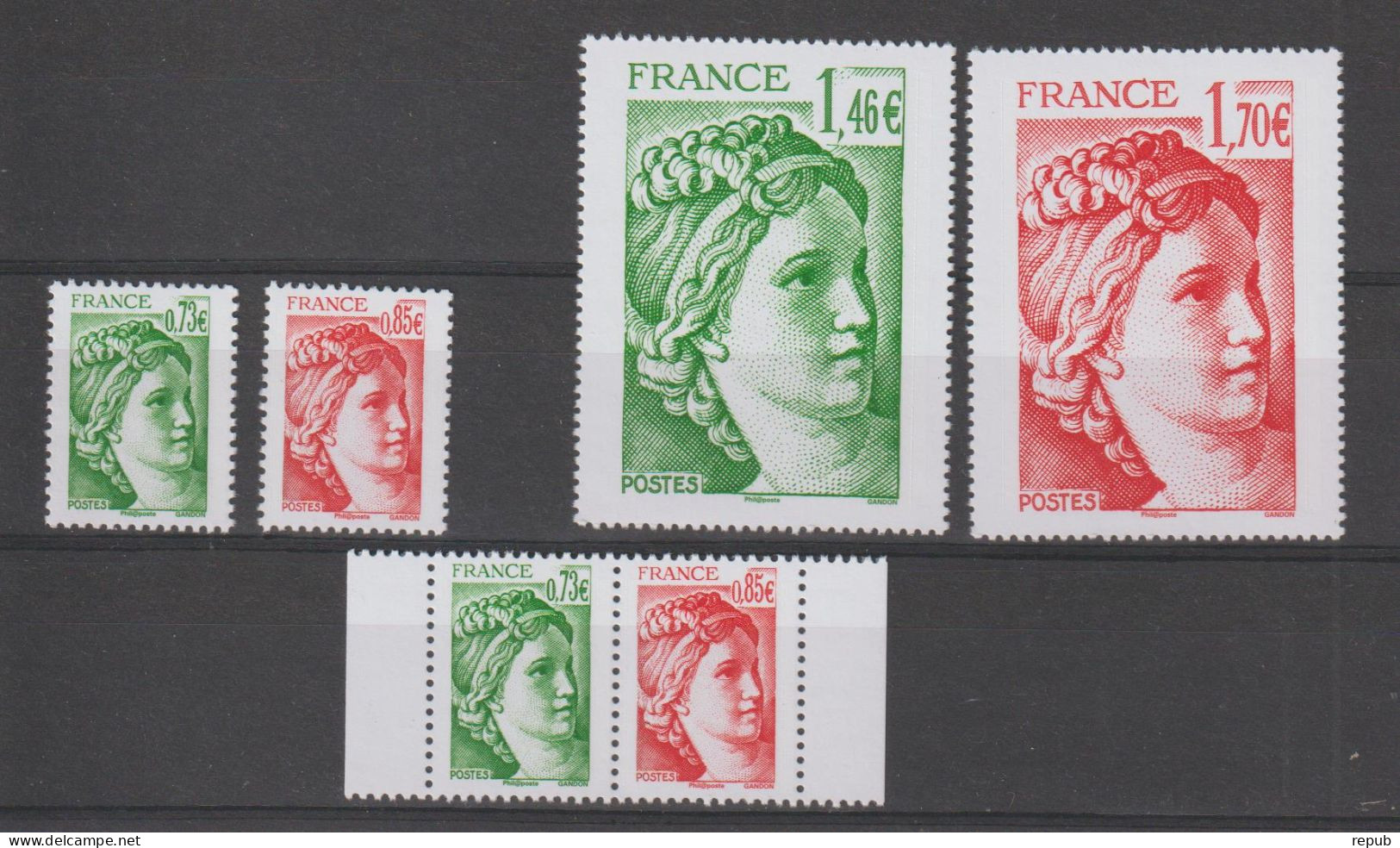 France 2017 Les 4 Timbres Du Carnet Sabine 5183-86 + Paire P5183-84, 6 Val ** MNH - Nuevos