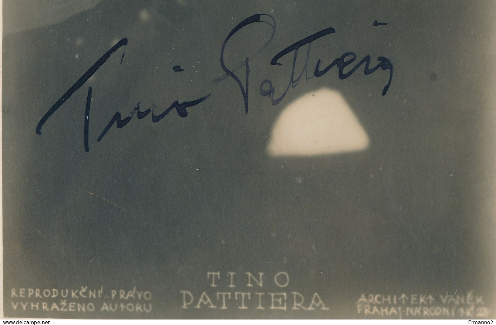 DK165 Tino Pattiera Croatia Opera Tenor Original Signature Photo Vaněk Prague - Opéra