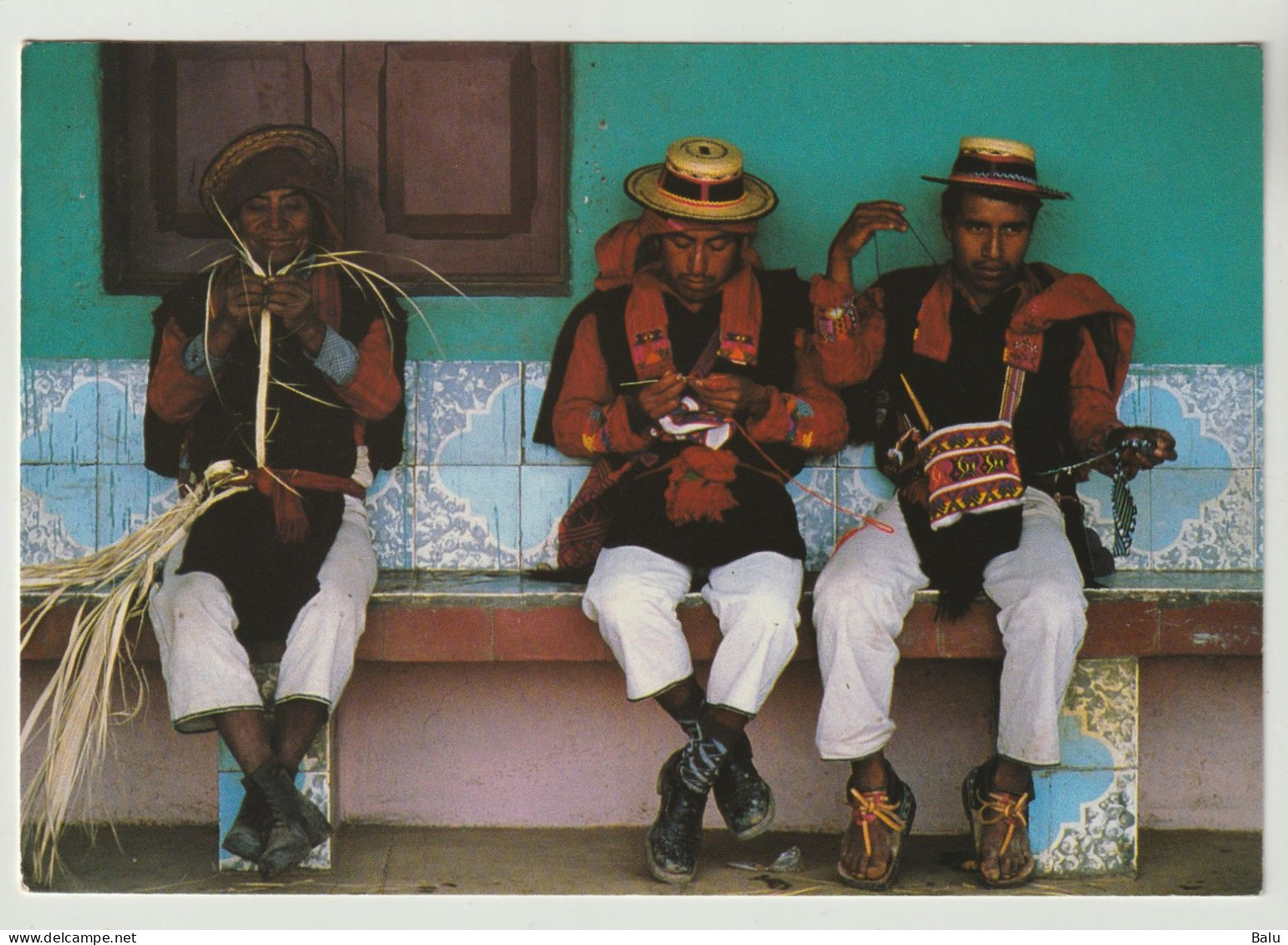 AK Guatemala Tres Hombres De San Juan Atitan, Huehuetenango, Three Men, 3 Scans - Guatemala