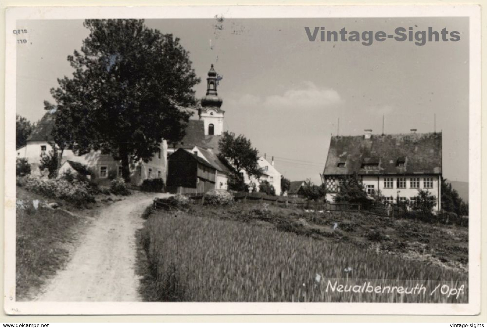 Neualbenreuth / Oberpfalz: Partial View - Church (Vintage RPPC 1957) - Tirschenreuth