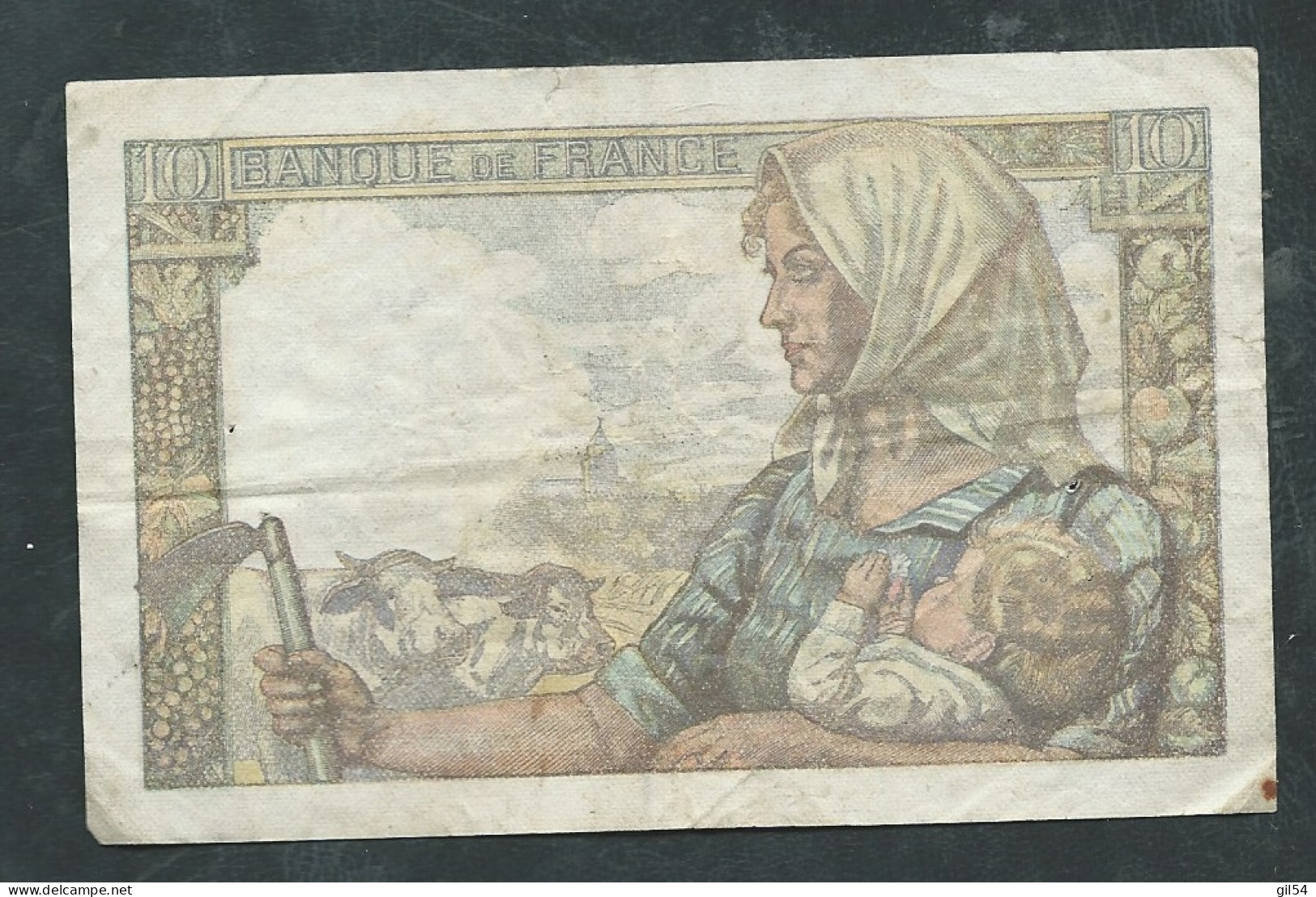 BILLET France, 10 FRANCS MINEUR - 10/03/1949  - S.180  16092  état D'usage - Laura 12711 - 10 F 1941-1949 ''Mineur''