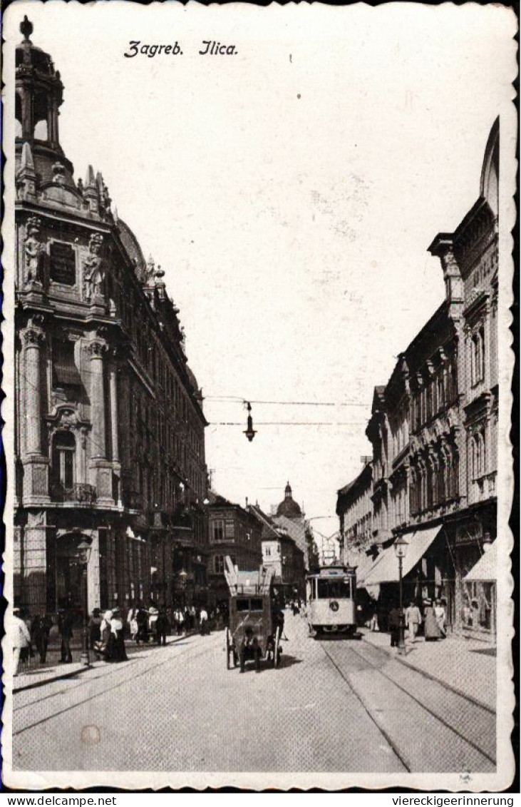 ! Ansichtskarte Aus Zagreb, Ilica, Tram, Straßenbahn - Kroatien