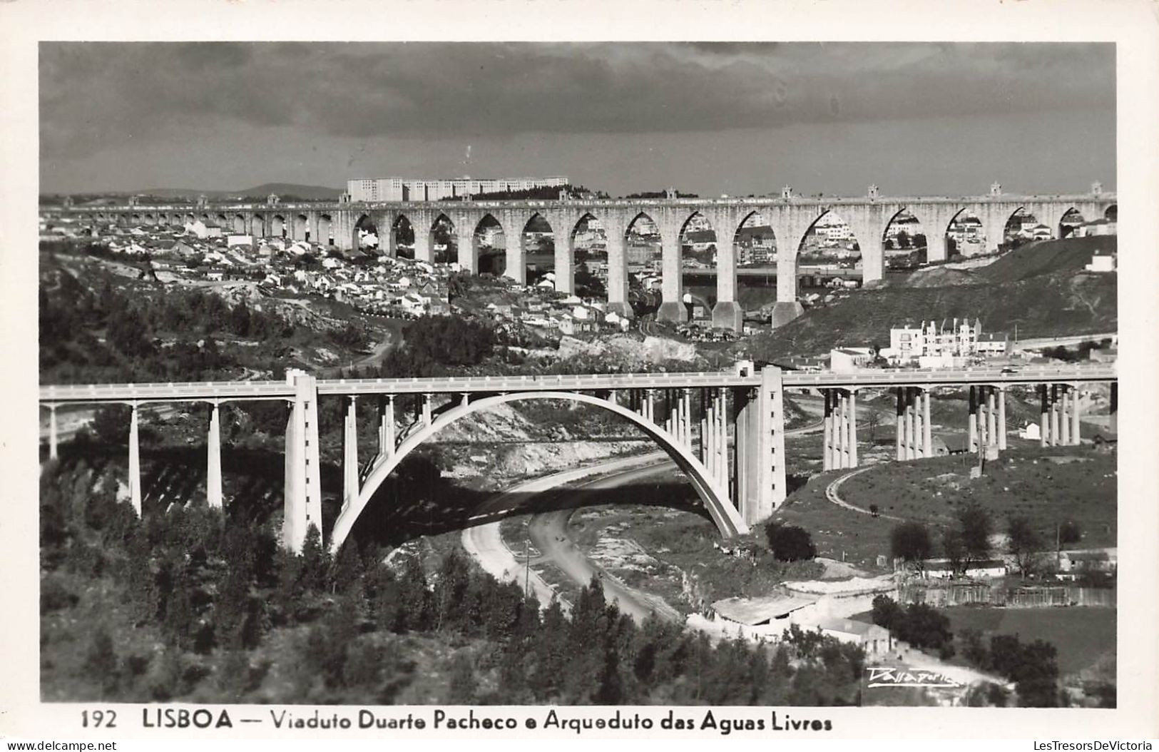 PORTUGAL - Lisboa - Viaduto Duarte Pacheco E Arqueduto Das Aguas Livres - Carte Postale Ancienne - Lisboa