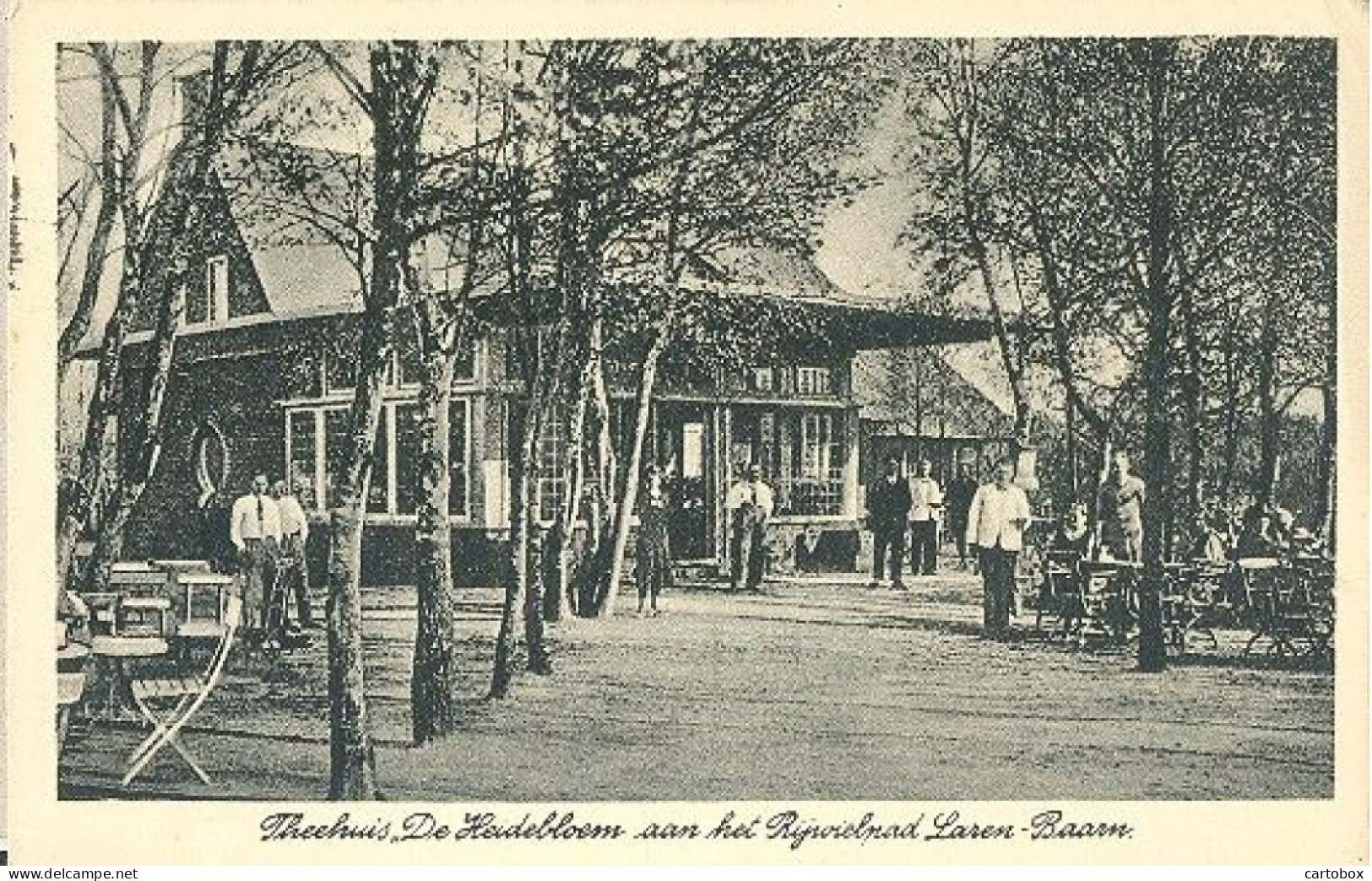 Laren - Baarn, Theehuis De Heidebloem Aan Het Rijwielpad Laren - Baarn - Laren (NH)