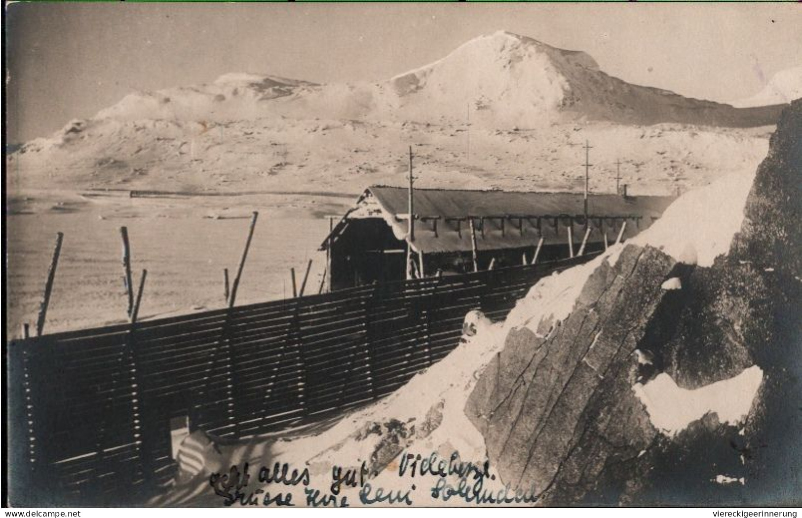 ! 1925 Foto Ansichtskarte Aus Finse, Norwegen, Schneeschutz Der Eisenbahn - Norvegia