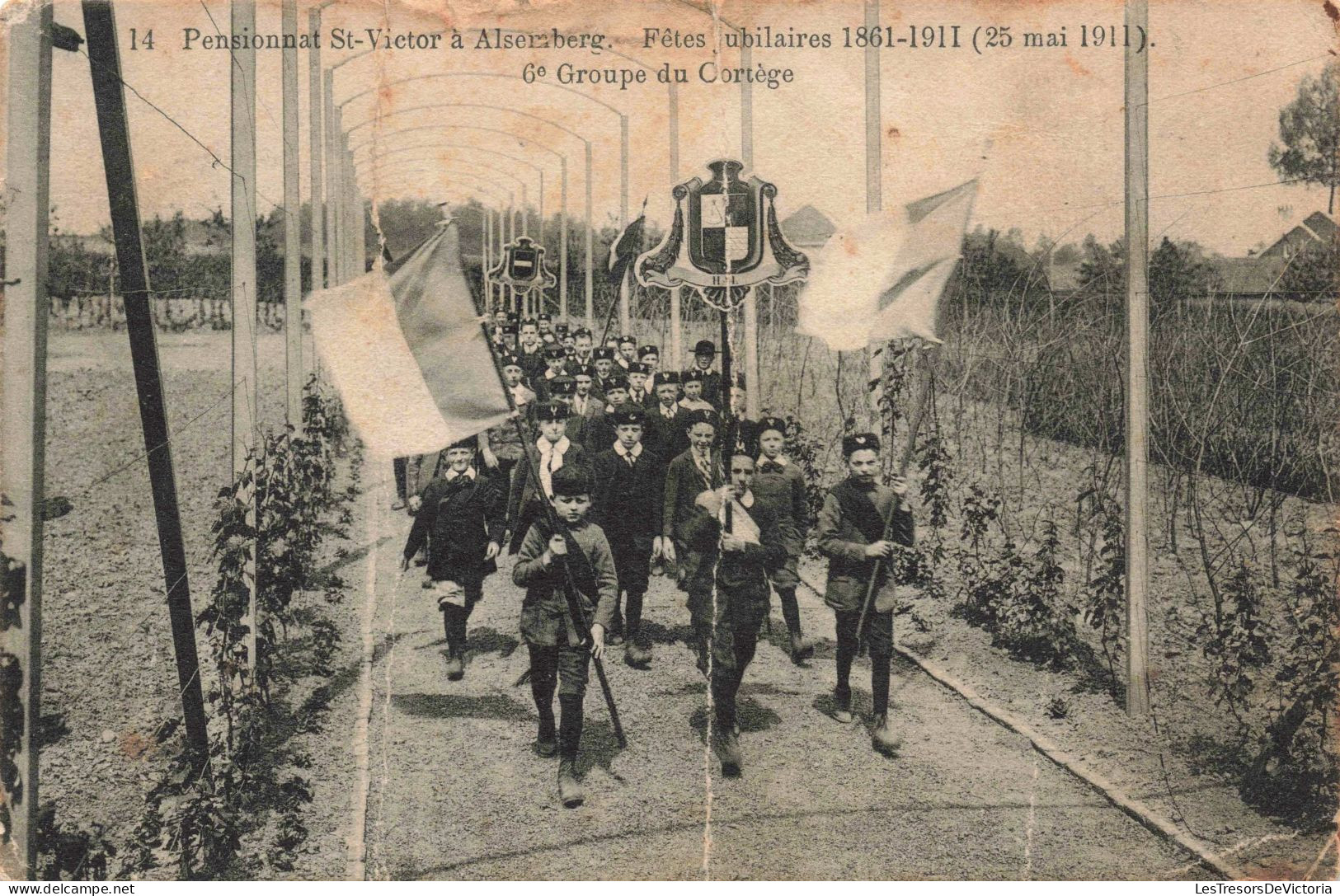 BELGIQUE - Alsemberg - Pensionnat Saint Victor - Fêtes Jubilaires - Carte Postale Ancienne - Beersel