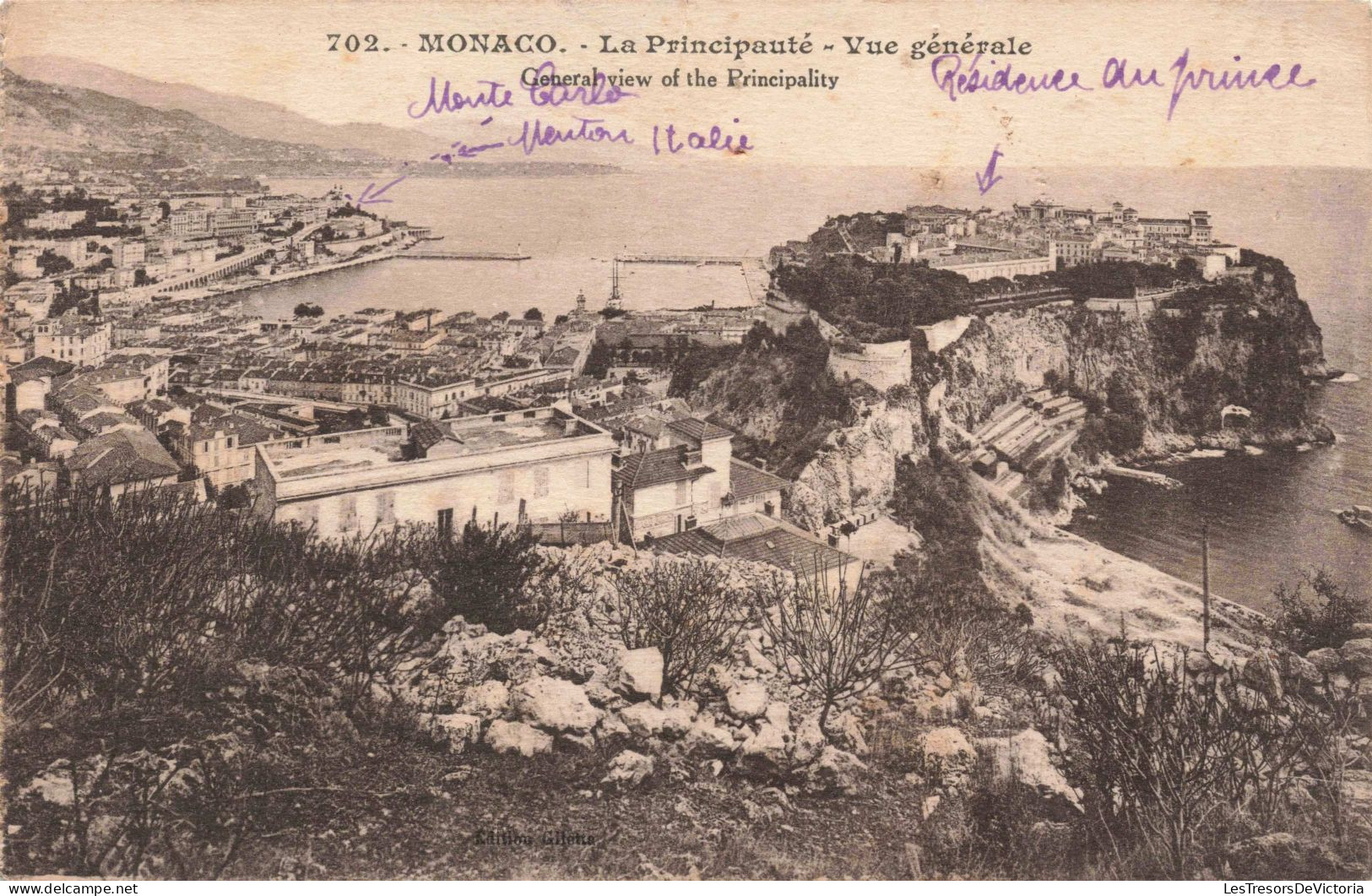 MONACO - La Principauté - Vue Générale - Carte Postale Ancienne - Other & Unclassified