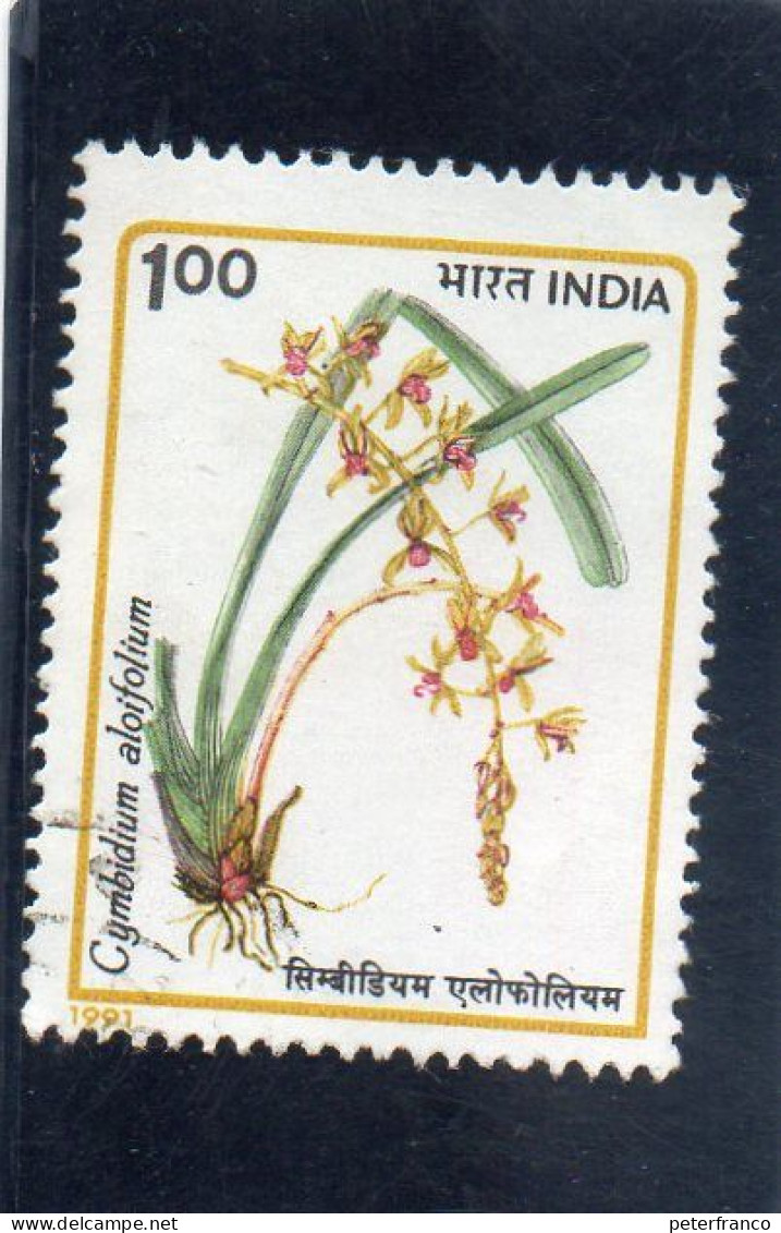 1991 India - Orchidea - Used Stamps