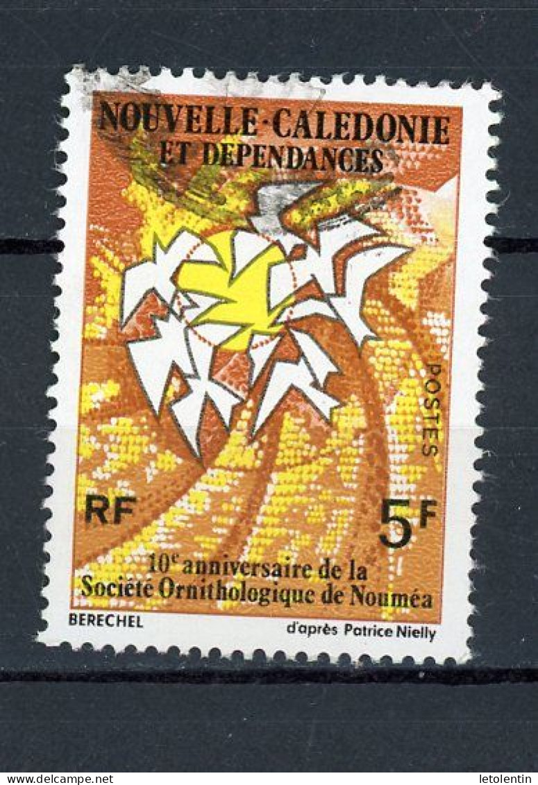 NOUVELLE-CALEDONIE RF - SOCIÉTÉ ORNITHOLOGIQUE  - N°Yt 395 Obli. - Gebraucht