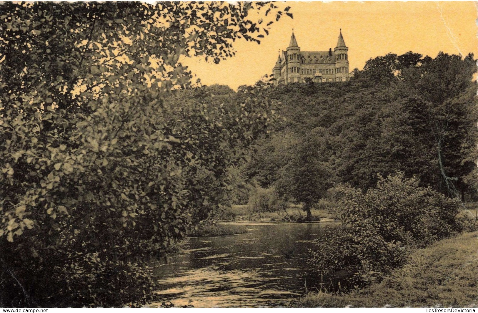 BELGIQUE - Ciergnon - Le Château Royal - Vu De La Lesse - Carte Postale Ancienne - Dinant