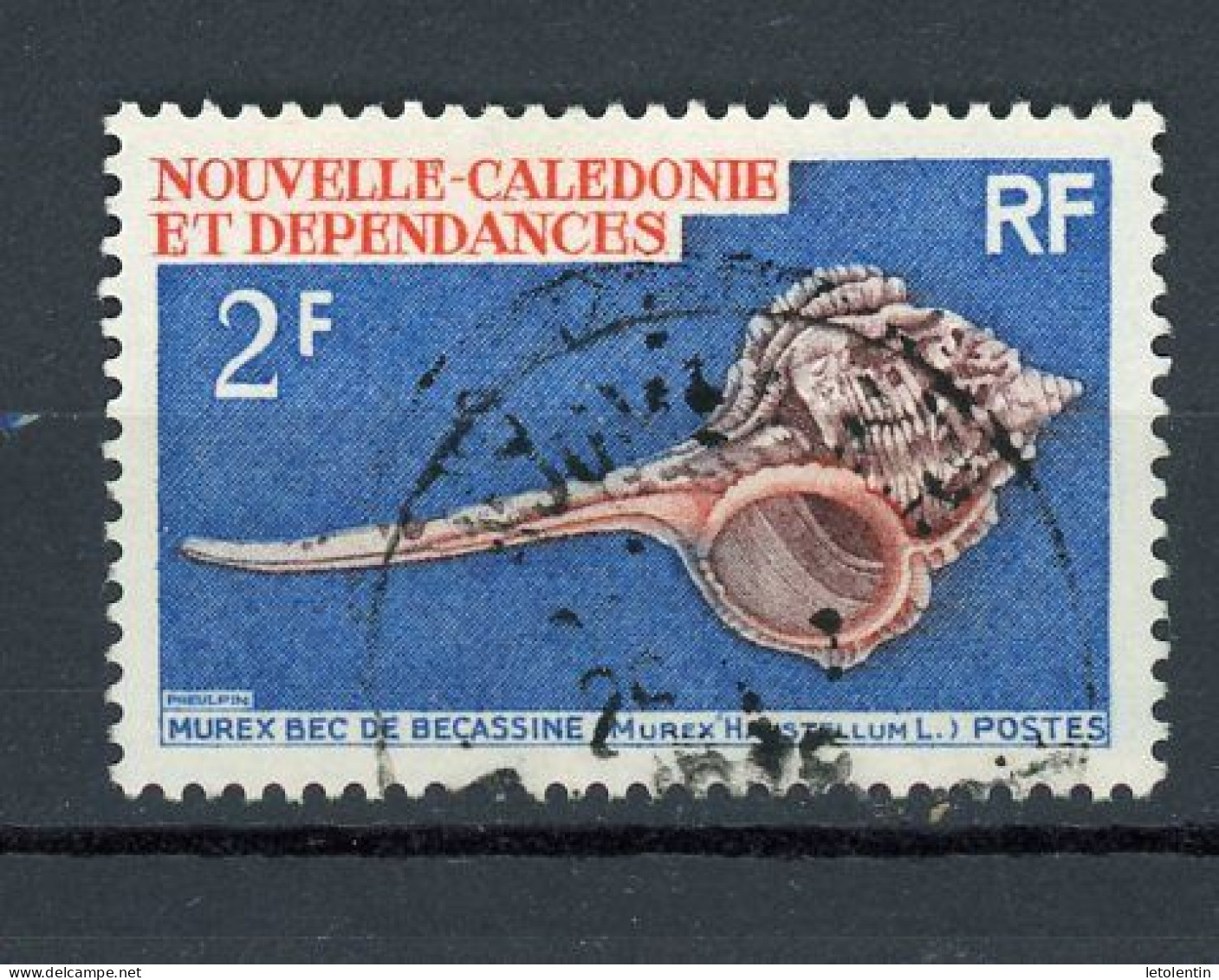 NOUVELLE-CALEDONIE RF - COQUILLAGE  - N°Yt 358 Obli. - Used Stamps