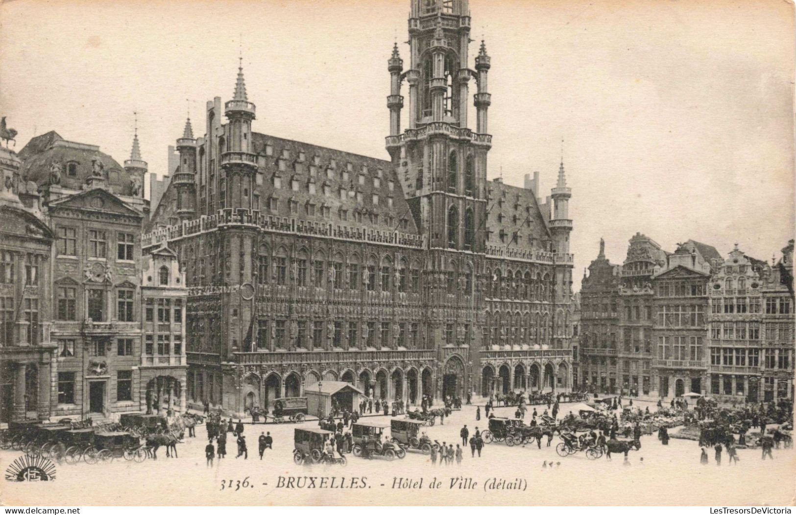 BELGIQUE - Bruxelles - Hôtel De Ville - Animé - Carte Postale Ancienne - Sonstige & Ohne Zuordnung