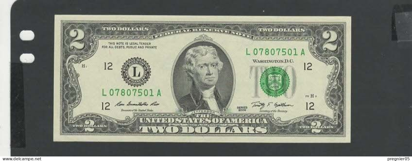 USA - Billet 2 Dollar 2009 NEUF/UNC P.530 § L 501 - Federal Reserve Notes (1928-...)