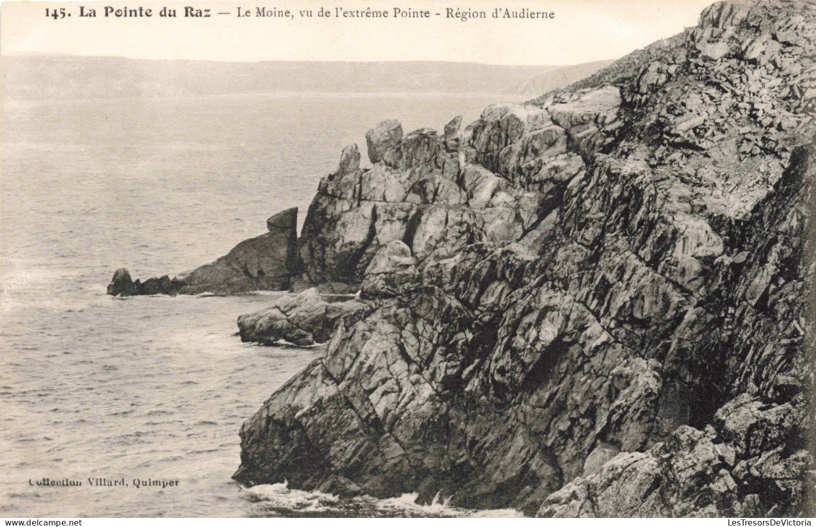 FRANCE - La Pointe Du Raz - Le Moine Vu De L'extrême Pointe - Région D'Audierne - Carte Postale Ancienne - La Pointe Du Raz