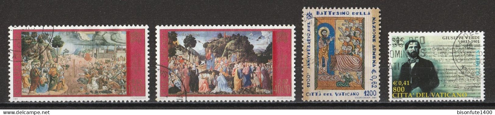 Vatican 2001 : Timbres Yvert & Tellier N° 1221 - 1223 - 1224 - 1227 - 1230B Et 1235 Oblitérés. - Gebraucht