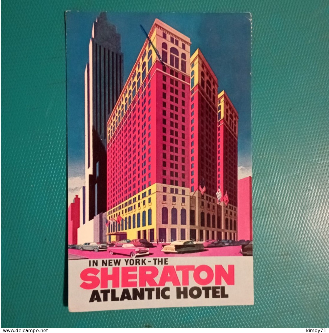 Cartolina The Sheraton Atlantic Hotel - New York. Viaggiata 1963 - Cafés, Hôtels & Restaurants