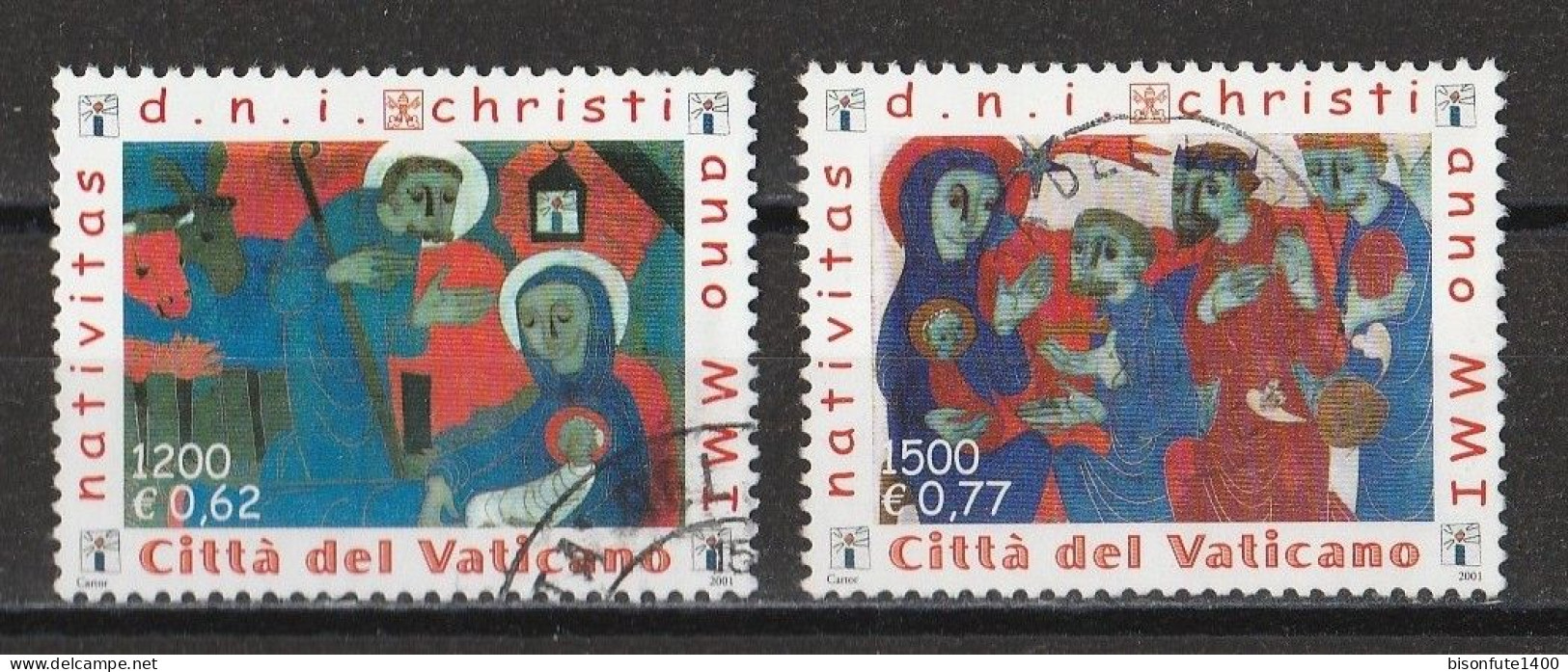 Vatican 2001 : Timbres Yvert & Tellier N° 1238 - 1239 - 1240 - 1246 - 1247 - 1248 Et 1249 Oblitérés. - Oblitérés