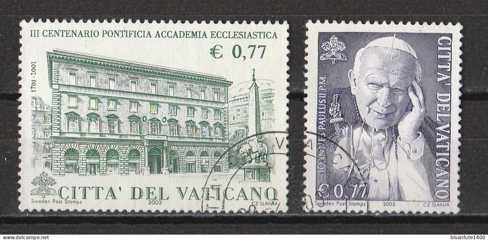 Vatican 2002 : Timbres Yvert & Tellier N° 1253 - 1254 - 1255 - 1256 - 1260 - 1261 Et 1262 Oblitérés. - Gebraucht