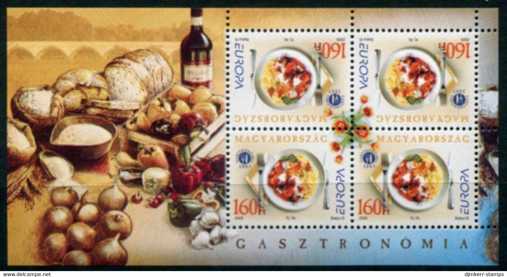 HUNGARY 2005 Europa: Gastronomy Block MNH / **.  Michel Block 298 - Blokken & Velletjes