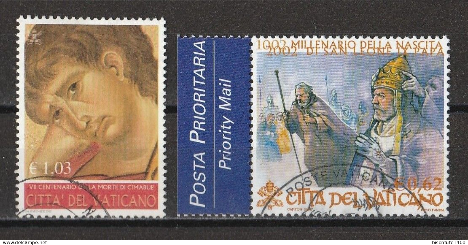Vatican 2002 : Timbres Yvert & Tellier N° 1266 - 1268 - 1270 - 1275 Et 1277 Oblitérés. - Gebraucht