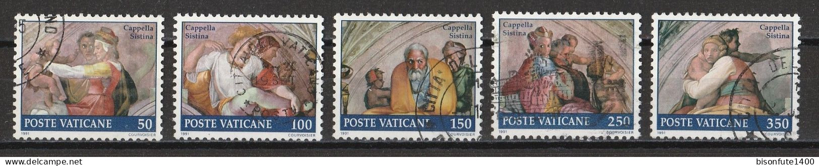 Vatican 1991 : Timbres Yvert & Tellier N° 891 - 892 - 893 - 894 - 895 - 897 - 898 - 899 - 900 Et 901 Oblitérés. - Gebruikt