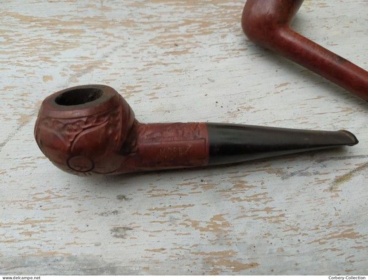 Lot 4 Anciennes Pipes en Bruyère Collection Tabac