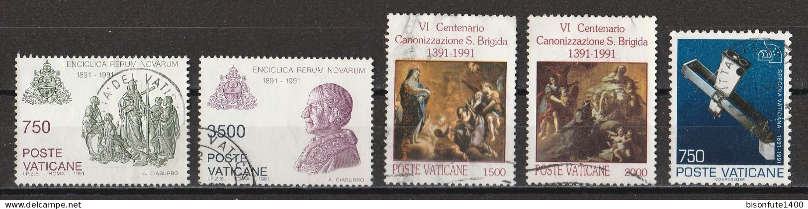 Vatican 1991 : Timbres Yvert & Tellier N° 904 - 905 - 906 - 907 - 908 - 916 - 917 Et 918 Oblitérés. - Oblitérés