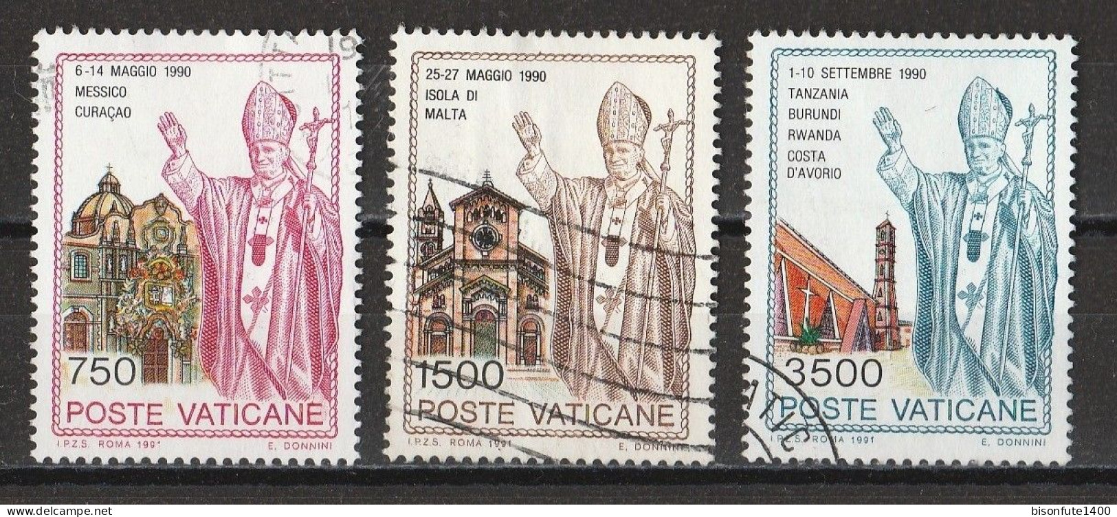Vatican 1991 : Timbres Yvert & Tellier N° 904 - 905 - 906 - 907 - 908 - 916 - 917 Et 918 Oblitérés. - Usati