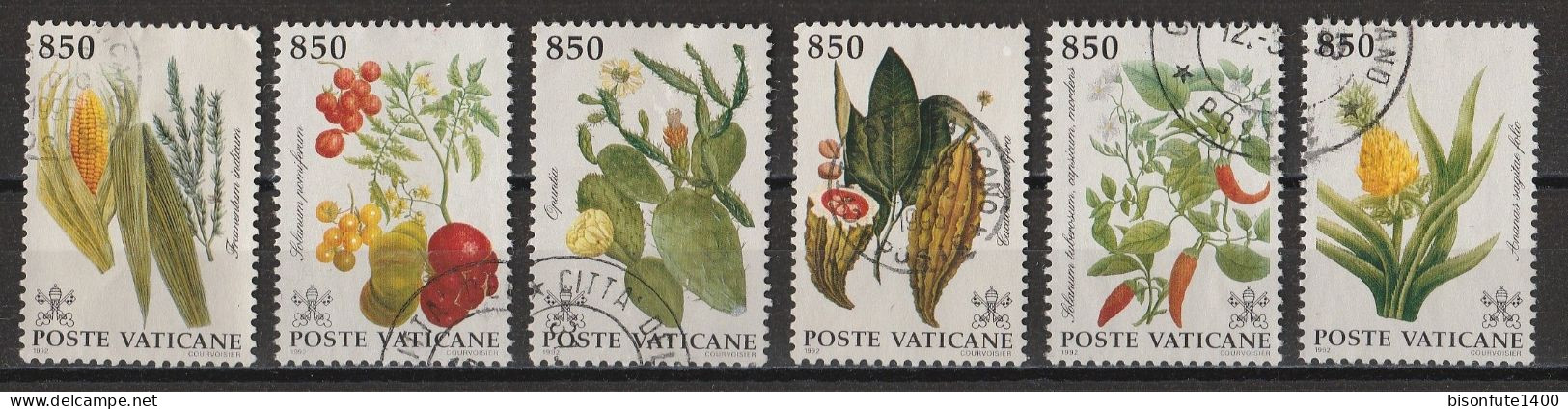 Vatican 1992 : Timbres Yvert & Tellier N° 930 - 931 - 932 - 933 - 934 Et 935 Oblitérés. - Oblitérés