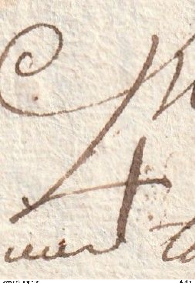 1782 - Marque Postale Manuscrite LANGEAC Sur Lettre De CHANTEUGES, Haute Loire Vers RIOM, Puy De Dôme - 1701-1800: Précurseurs XVIII