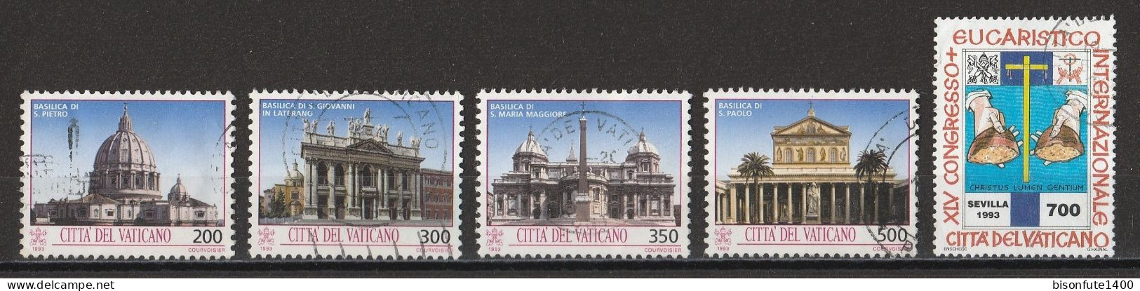 Vatican 1993 : Timbres Yvert & Tellier N° 942 - 943 - 944 - 945 - 953 - 957 - 959 Et 960 Oblitérés. - Usati