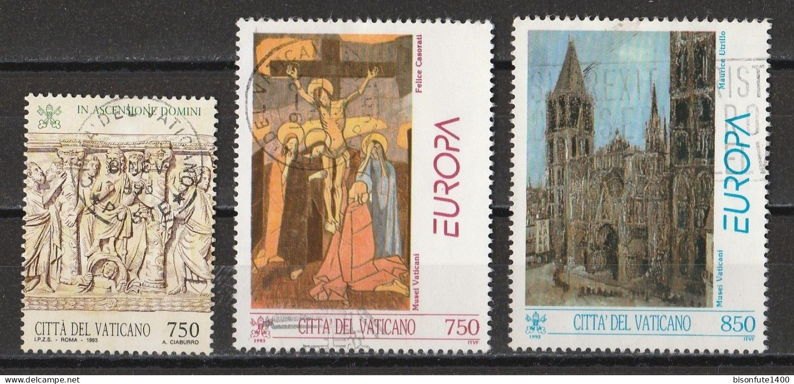 Vatican 1993 : Timbres Yvert & Tellier N° 942 - 943 - 944 - 945 - 953 - 957 - 959 Et 960 Oblitérés. - Oblitérés