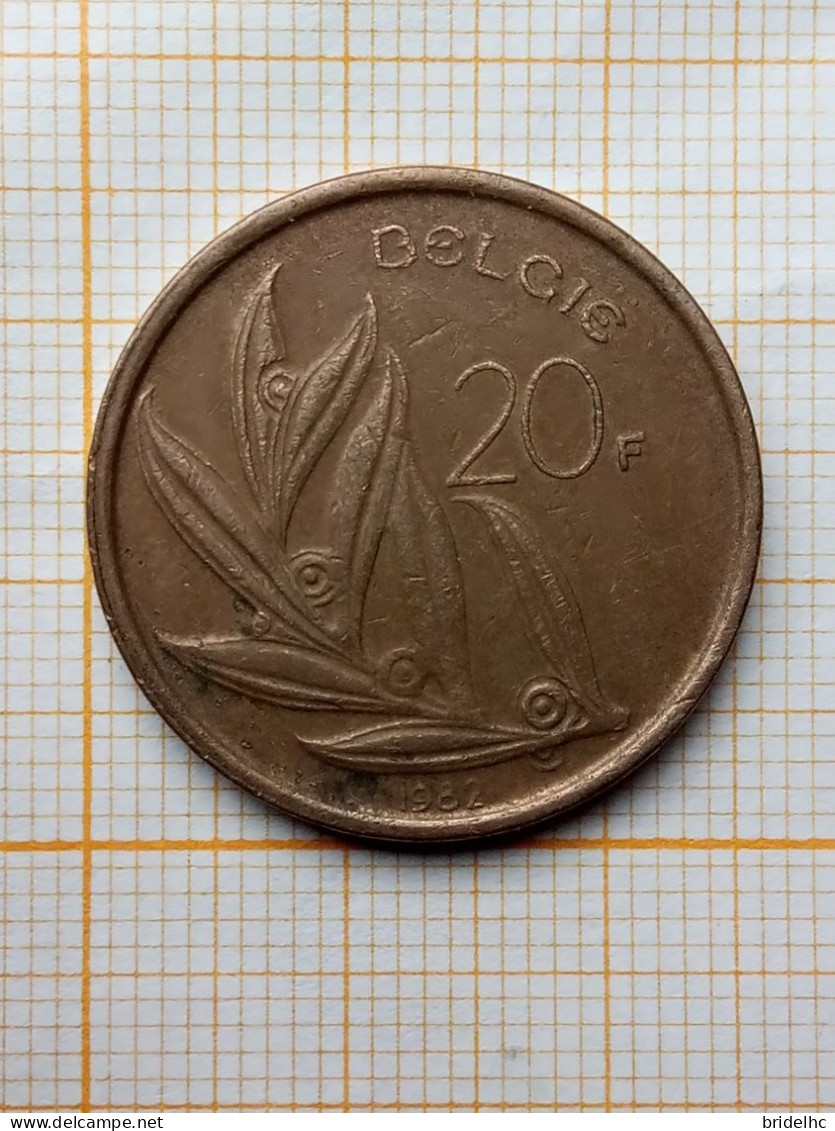 Belgique Baudouin 1er 20 Francs 1982 - 20 Frank