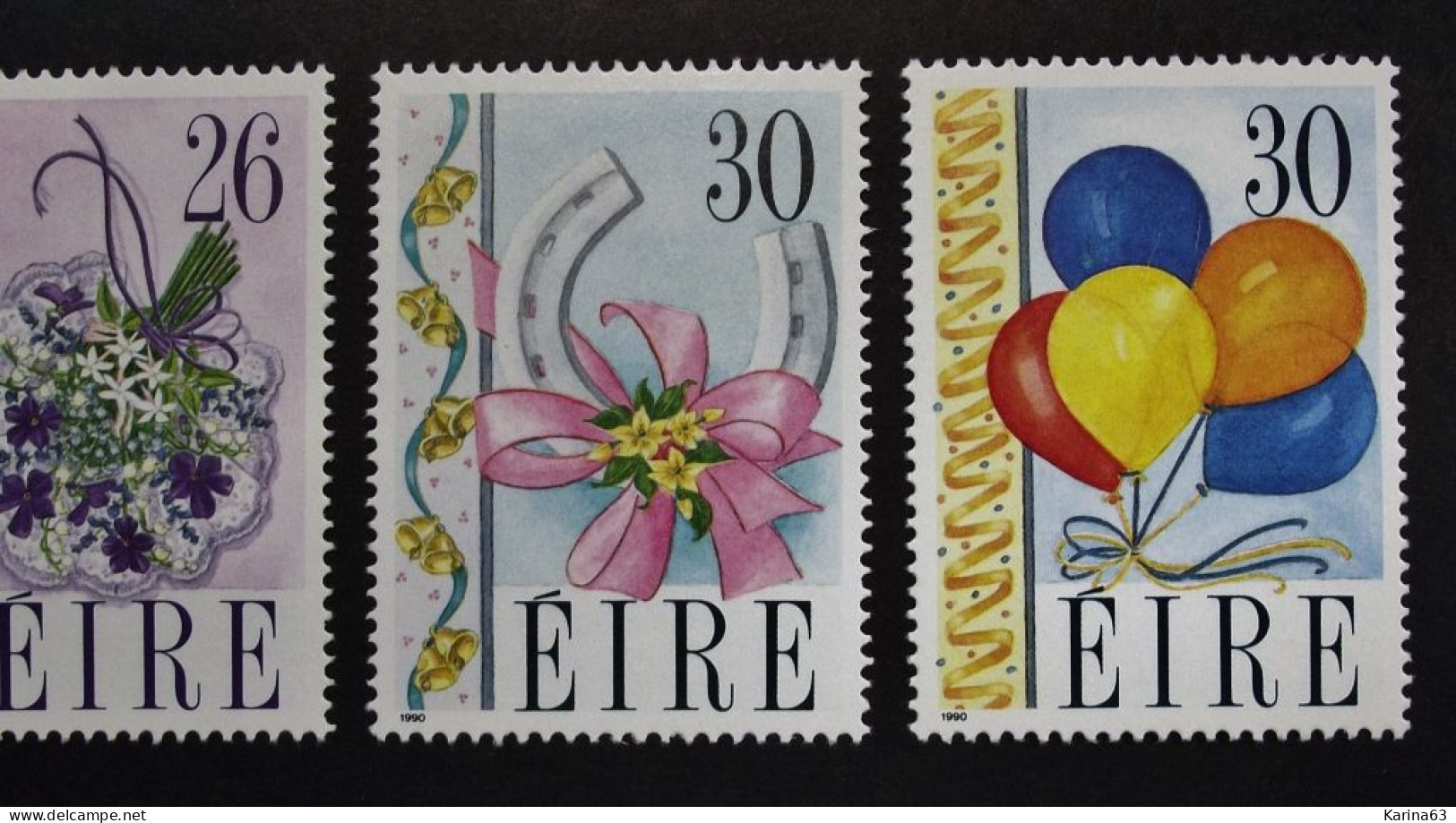 Ireland - Irelande - Eire - 1990  Y&T N° 711 / 714  ( 4 Val.) Wishing Stamps -  MNH - Postfris - Neufs