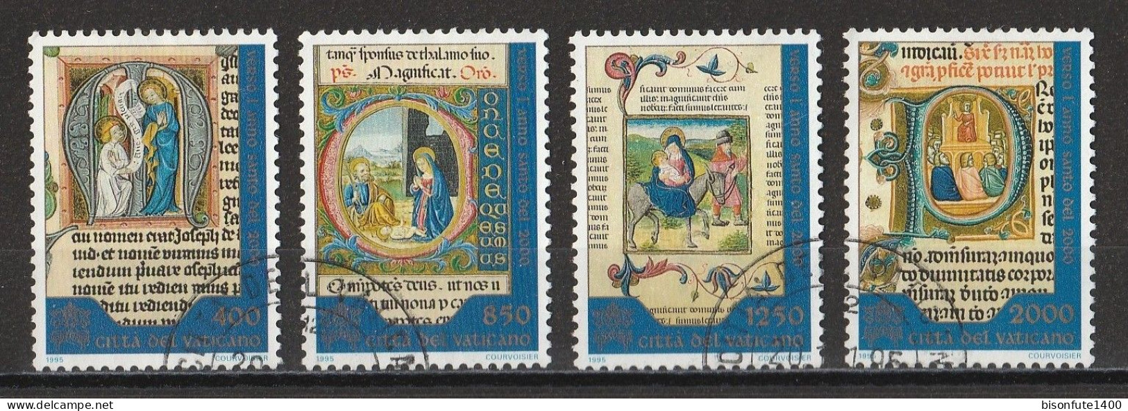 Vatican 1995 : Timbres Yvert & Tellier N° 1025 - 1026 - 1027 Et 1028 Oblitérés - Usados
