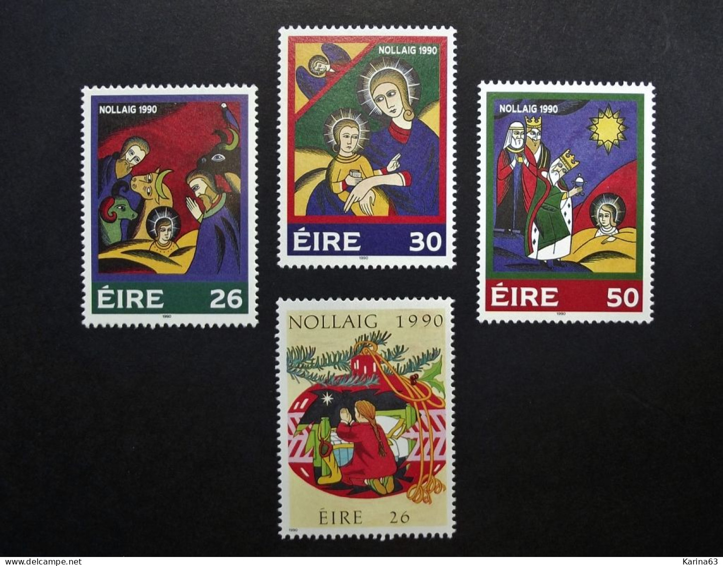 Ireland - Irelande - Eire - 1990 Y&T N° 740 / 743 ( 4 Val.) Christmas - Noel - Kerstmis - MNH - Postfris - Neufs