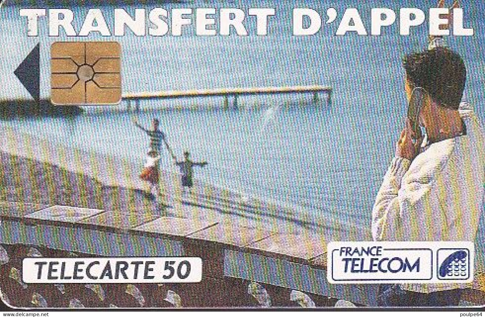 F275c - 08/1992 - TRANSFERT D'APPEL " Plage " - 50 GEM (Afnor) (1A) - 1992