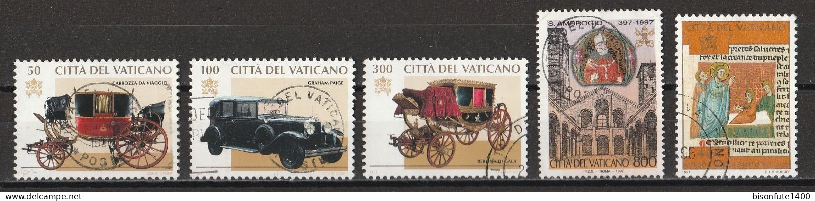Vatican 1997 : Timbres Yvert & Tellier N° 1059 - 1060 - 1061 - 1083 - 1084 - 1089 - 1090 - 1091 - 1092 Et 1093 Oblitérés - Gebraucht