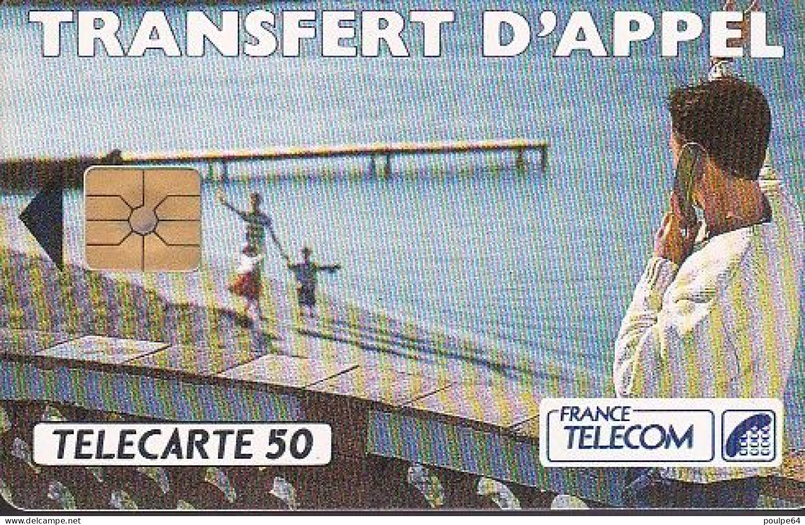 F275d - 08/1992 - TRANSFERT D'APPEL " Plage " - 50 GEM (Iso) (1A) - 1992