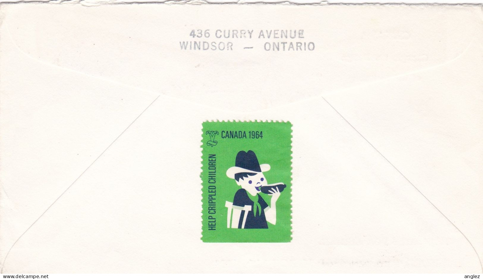 Canada - 1964 7c Airmail Stamp Changed Design Illustrated FDC - Charity Seal - Poste Aérienne