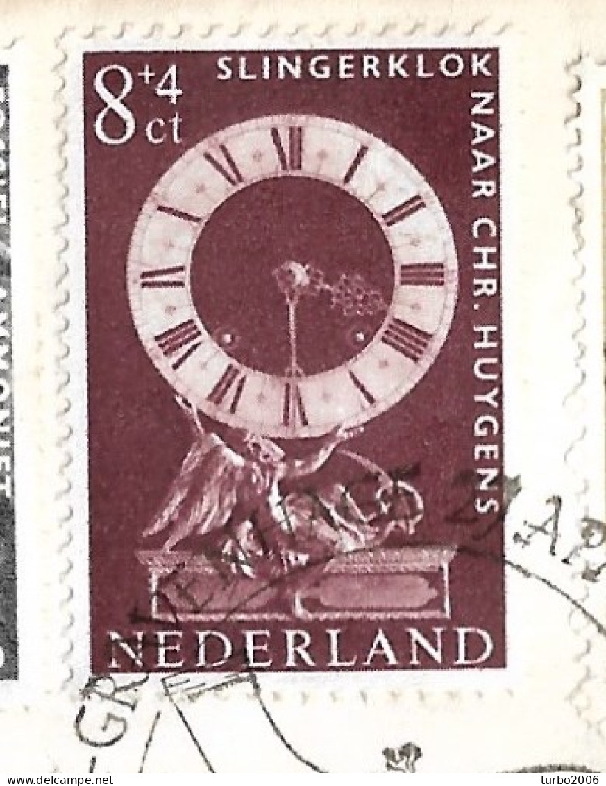 Plaatfout Verticaal Krasje In De Sokkel Van De Klok In 1962 Zomerzegels 8 + 4 Ct Violet NVPH 768 P 1 Op E 51 - Errors & Oddities