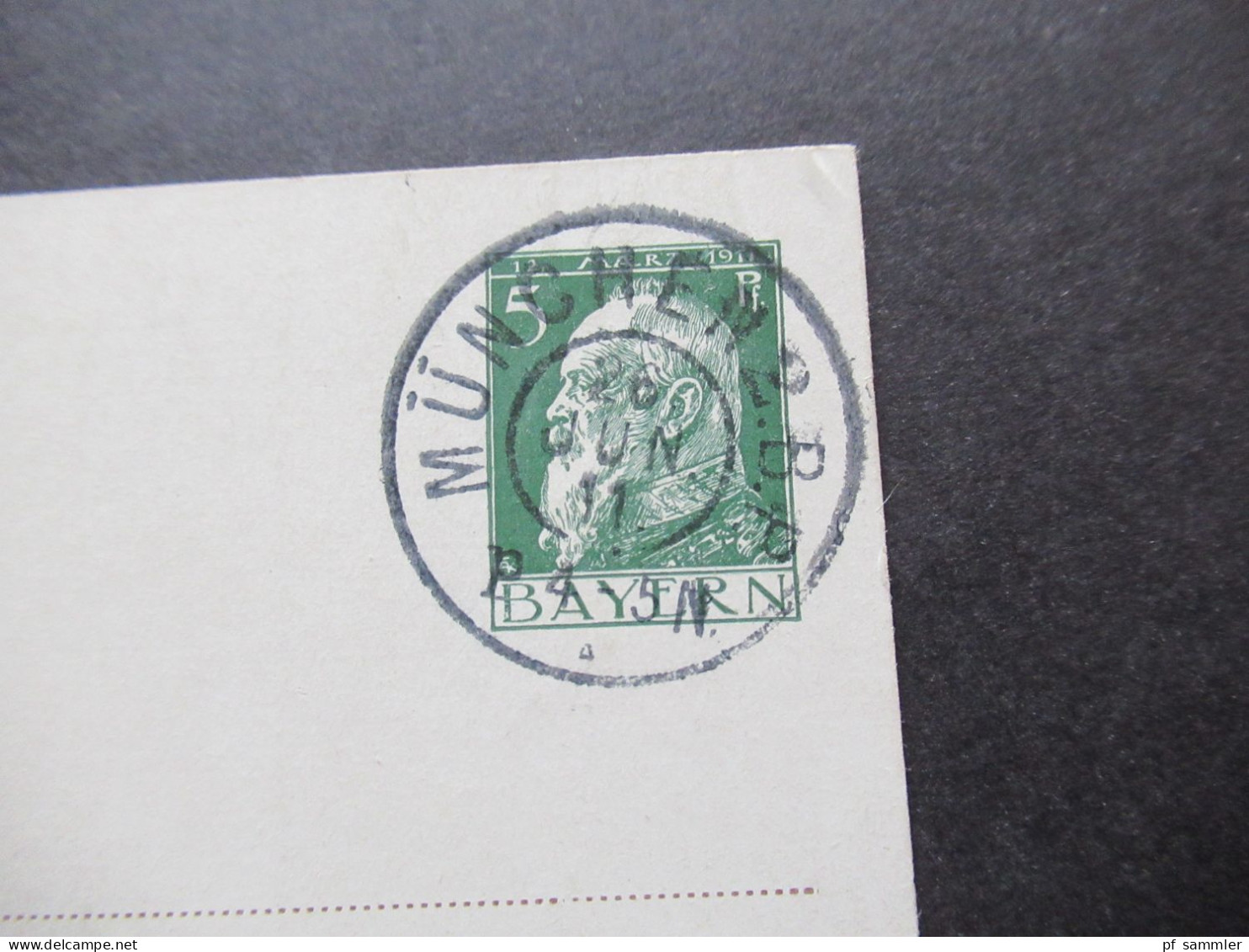 AD Bayern 1911 GA / Privat GA / PP Luitpold Prinz Regent Bayern Walther Firle Pinx. Tagesstempel Muenchen 2 B.P. - Enteros Postales