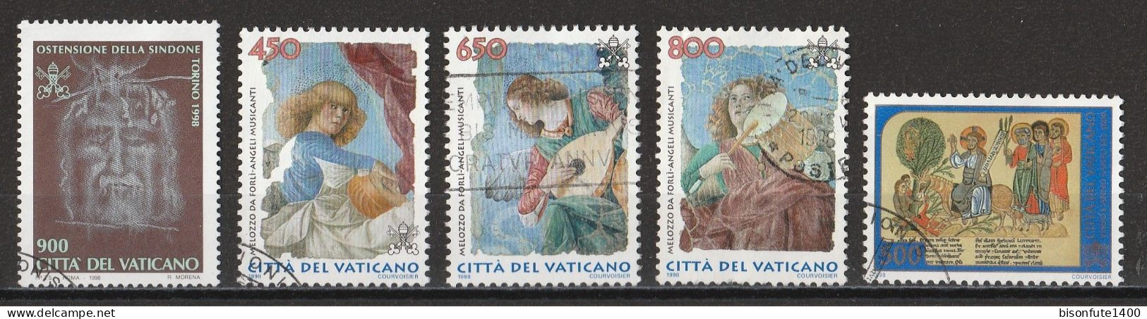 Vatican 1998 : Timbres Yvert & Tellier N° 1106 - 1108 - 1109 - 1110 - 1114 - 1115 - 1121 Et 1123 Oblitérés - Oblitérés