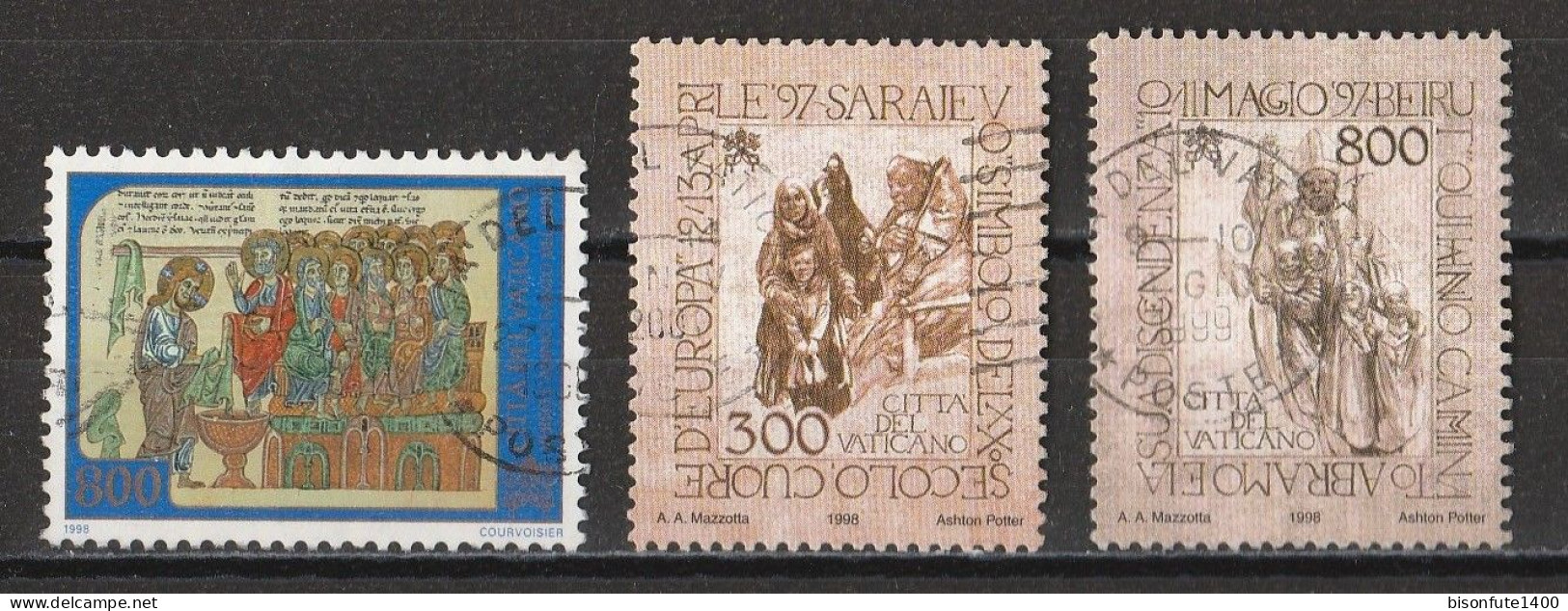 Vatican 1998 : Timbres Yvert & Tellier N° 1106 - 1108 - 1109 - 1110 - 1114 - 1115 - 1121 Et 1123 Oblitérés - Gebraucht