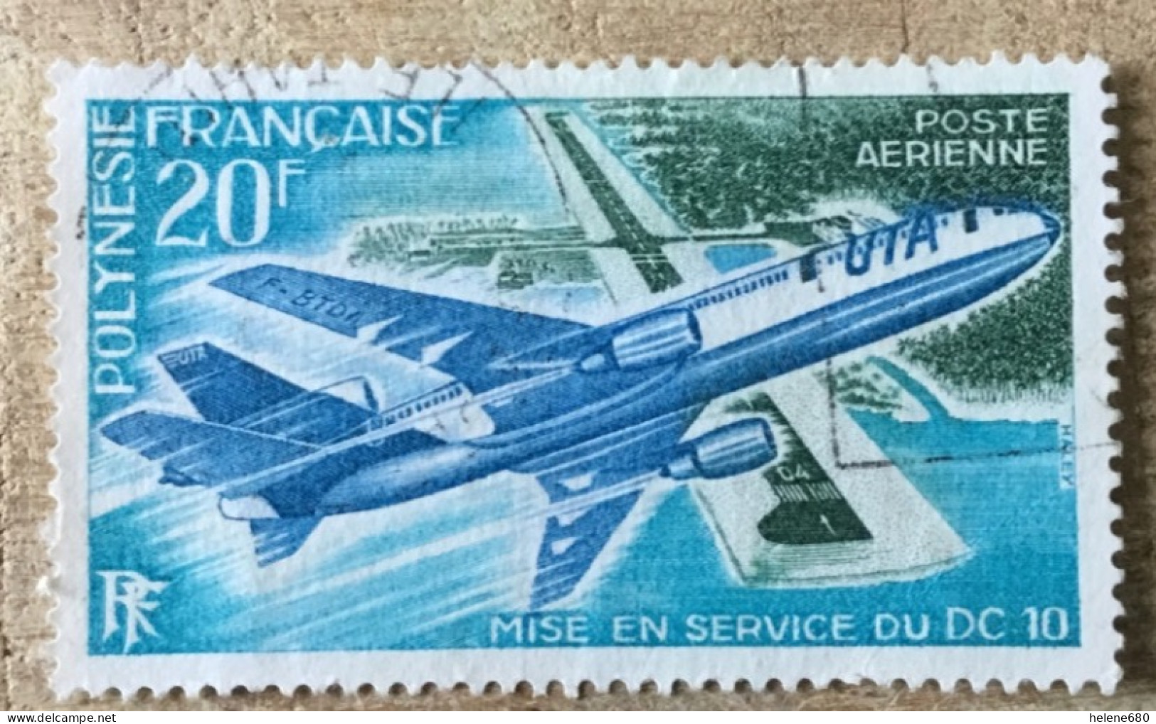 POLYNÉSIE. DC 10 N° PA 74 - Oblitérés