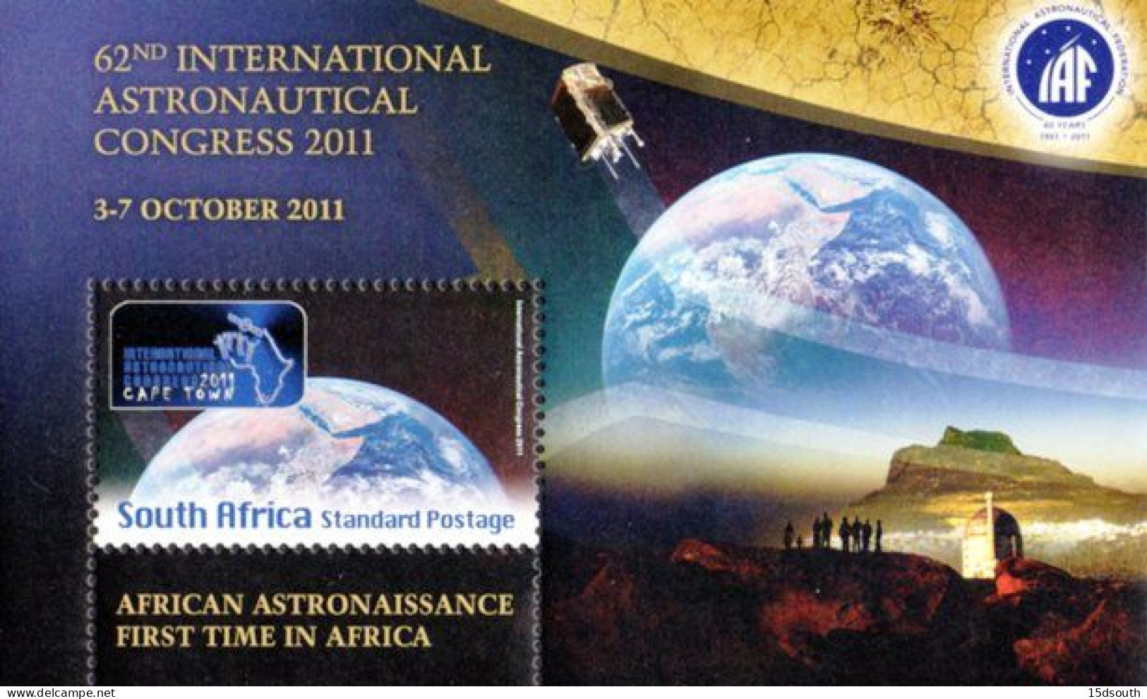 South Africa - 2011 Astronautical Congress MS (**) - Ungebraucht