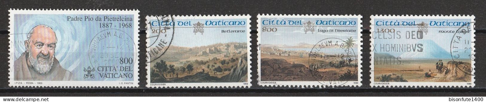 Vatican 1999 : Timbres Yvert & Tellier N° 1137 - 1142 - 1144 - 1146 Et 1157 Oblitérés - Oblitérés