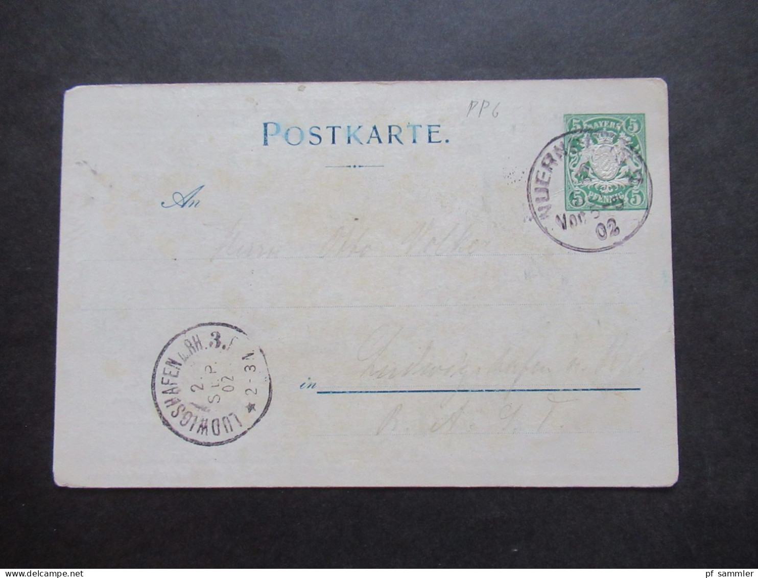 AD Bayern 1902 GA / Privat GA / PP Volksfest Nürnberg 1902 Offizielle Festkarte Des Volksfest Comites / K1 Nuernberg - Postal  Stationery